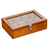 BROWN WOOD WATCH BOX <br/> 8 SLOTS