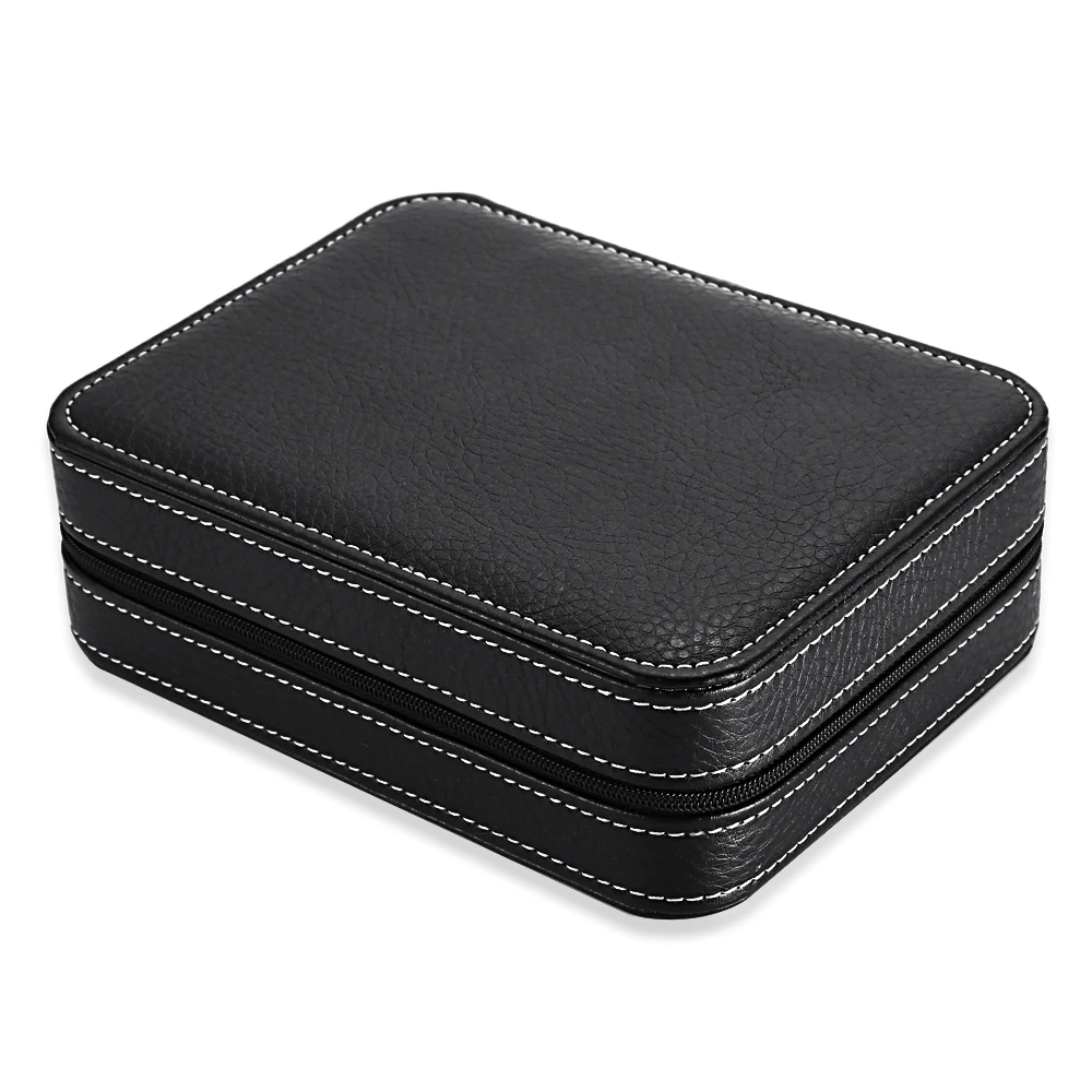 LEATHER WATCH CASE <br/> 4 SLOTS