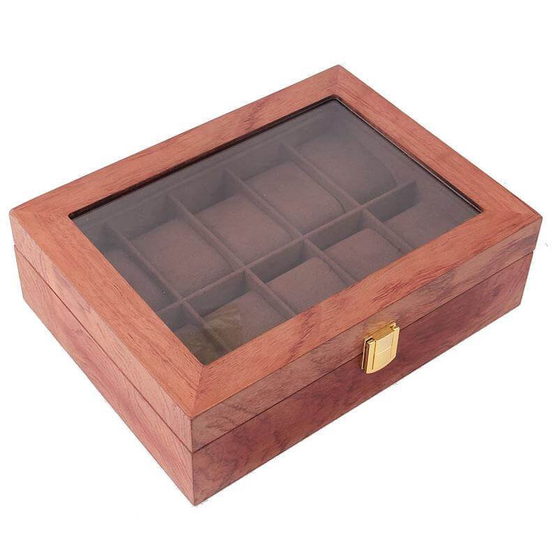 LUXURY WOODEN WATCH BOX <br/> 10 SLOTS