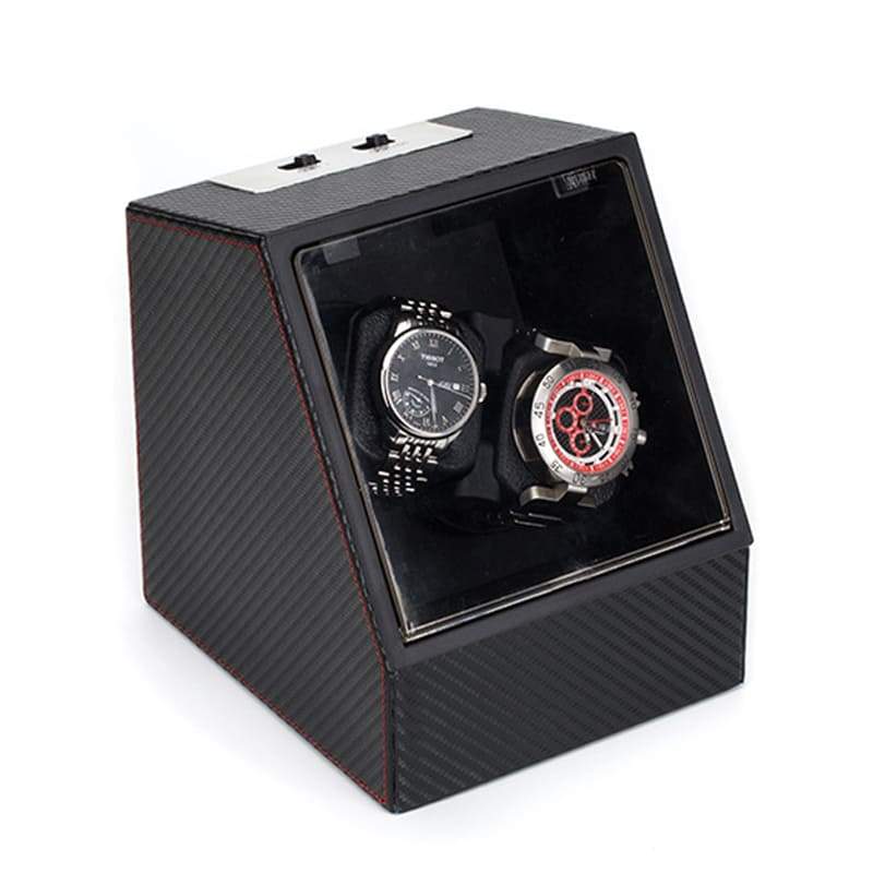 CARBON FIBER AUTOMATIC WATCH WINDER <br/>2 SLOTS