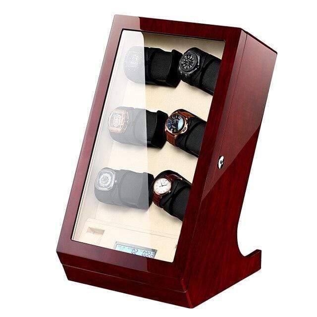 Wooden watch winder automatic vertical <br/>10 SLOTS