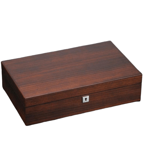 WOODEN WATCH BOX WITH POCKET <br/> 12 SLOTS